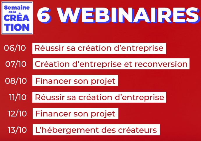 6 webinaires