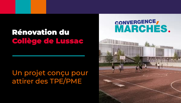 convergence marché rénovation du collège de Lussac
