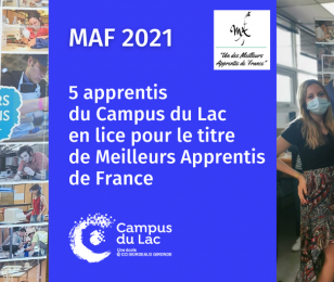 MAF 2021 - 5 apprentis du Campus du Lac selectionnés