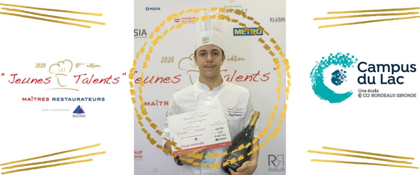 Angel CHANTAL lauréat Jeunes talents maitres restaurateurs 2020